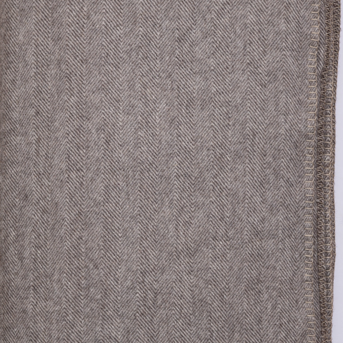 Alpaca Australian Baby Blanket Herringbone