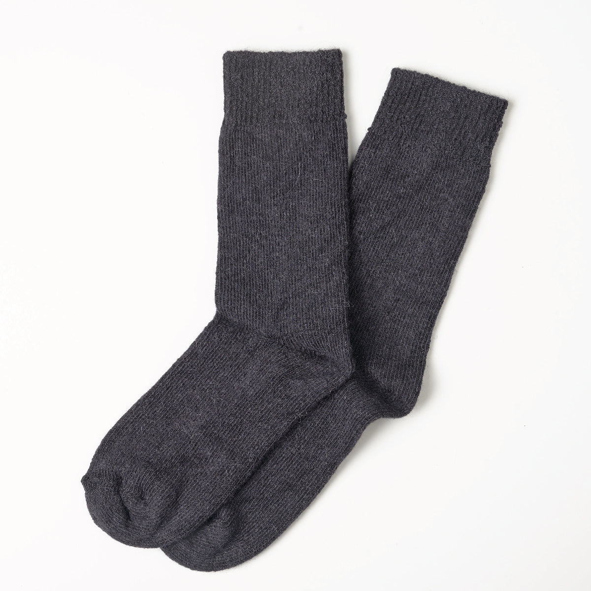 Alpaca Socks Plain Knit