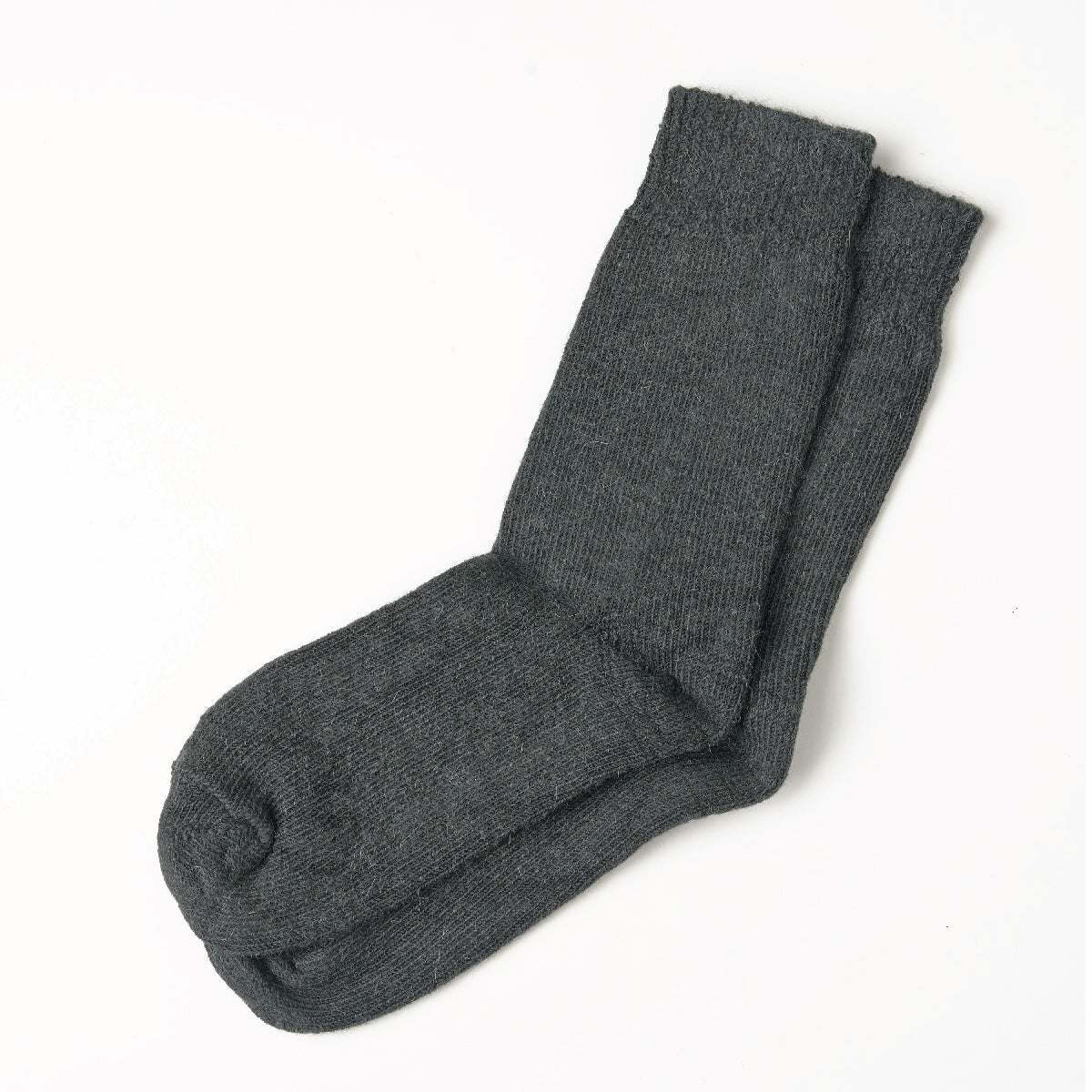 Alpaca Socks Plain Knit