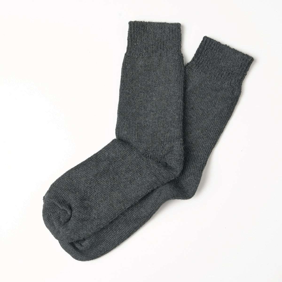 Alpaca Socks Plain Knit