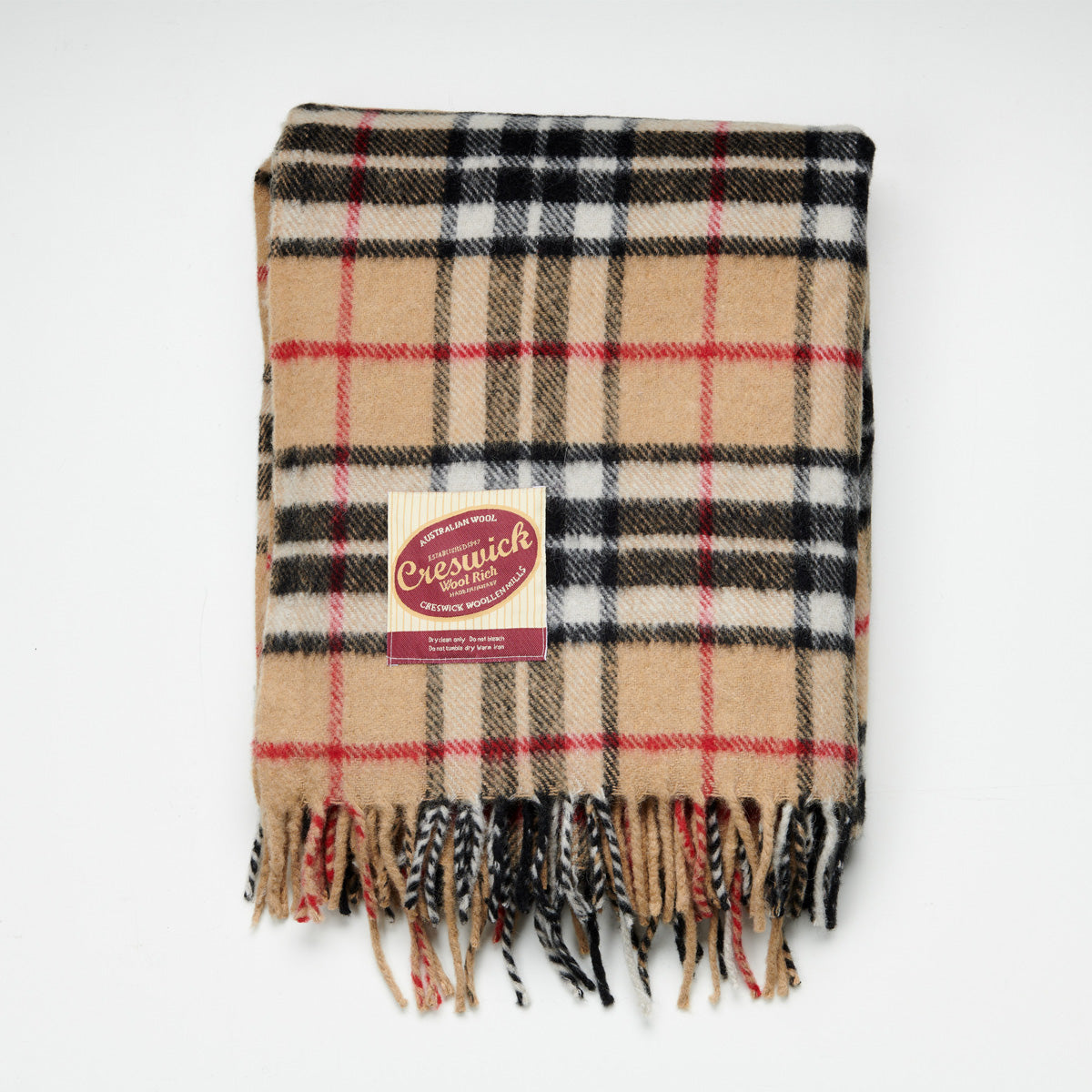 Billabong Fringed Tartan Throw Blanket I