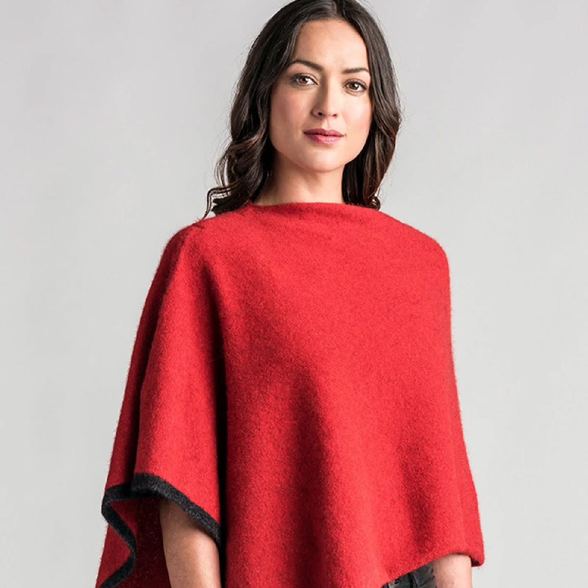 Two Tone Possum Poncho