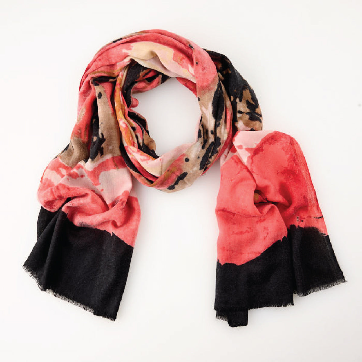 100% Printed Wool Scarf