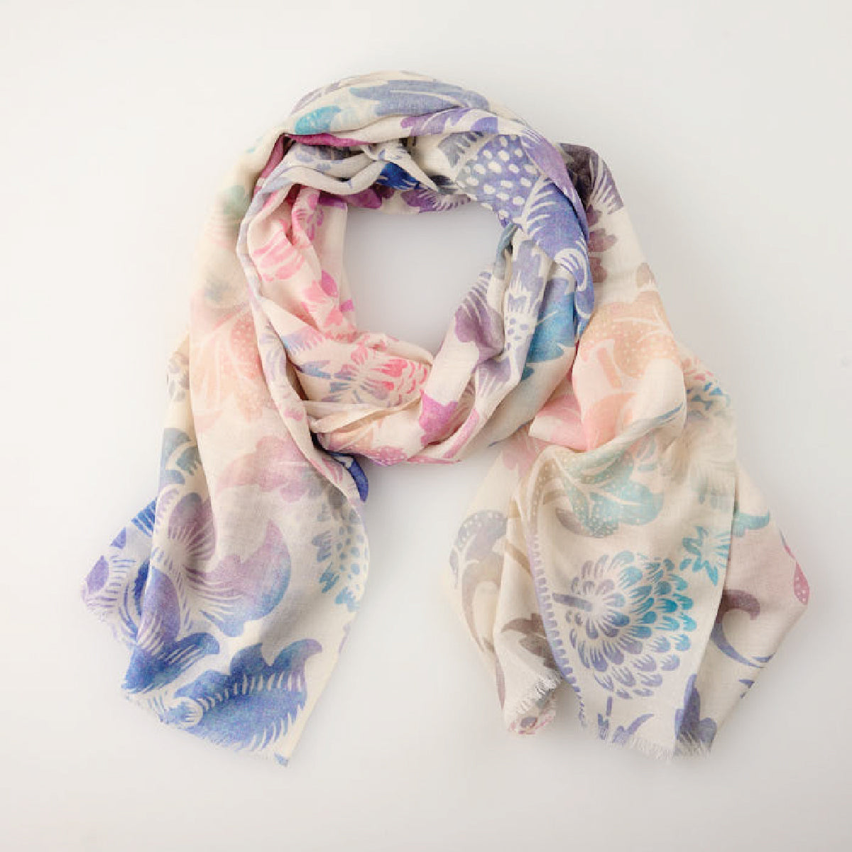 100% Printed Wool Scarf