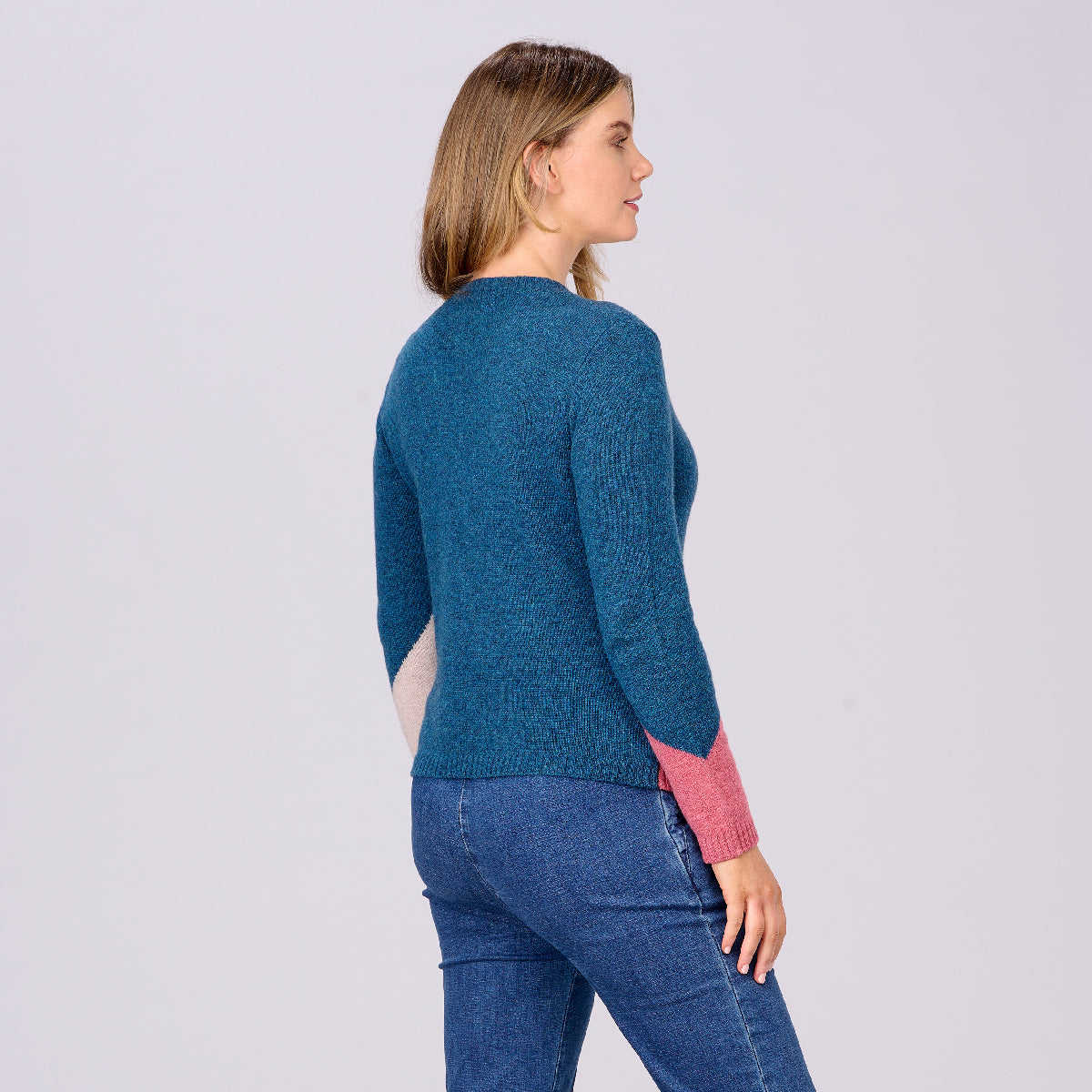 Lambswool Colour Block Sweater