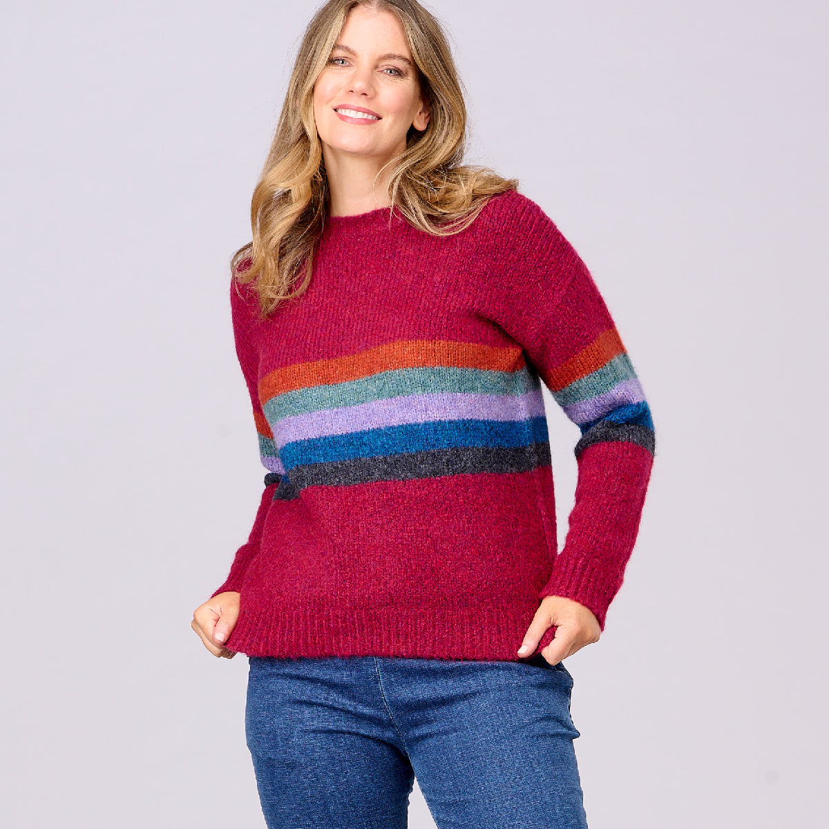 Recycled Yarn Stripe Sweater