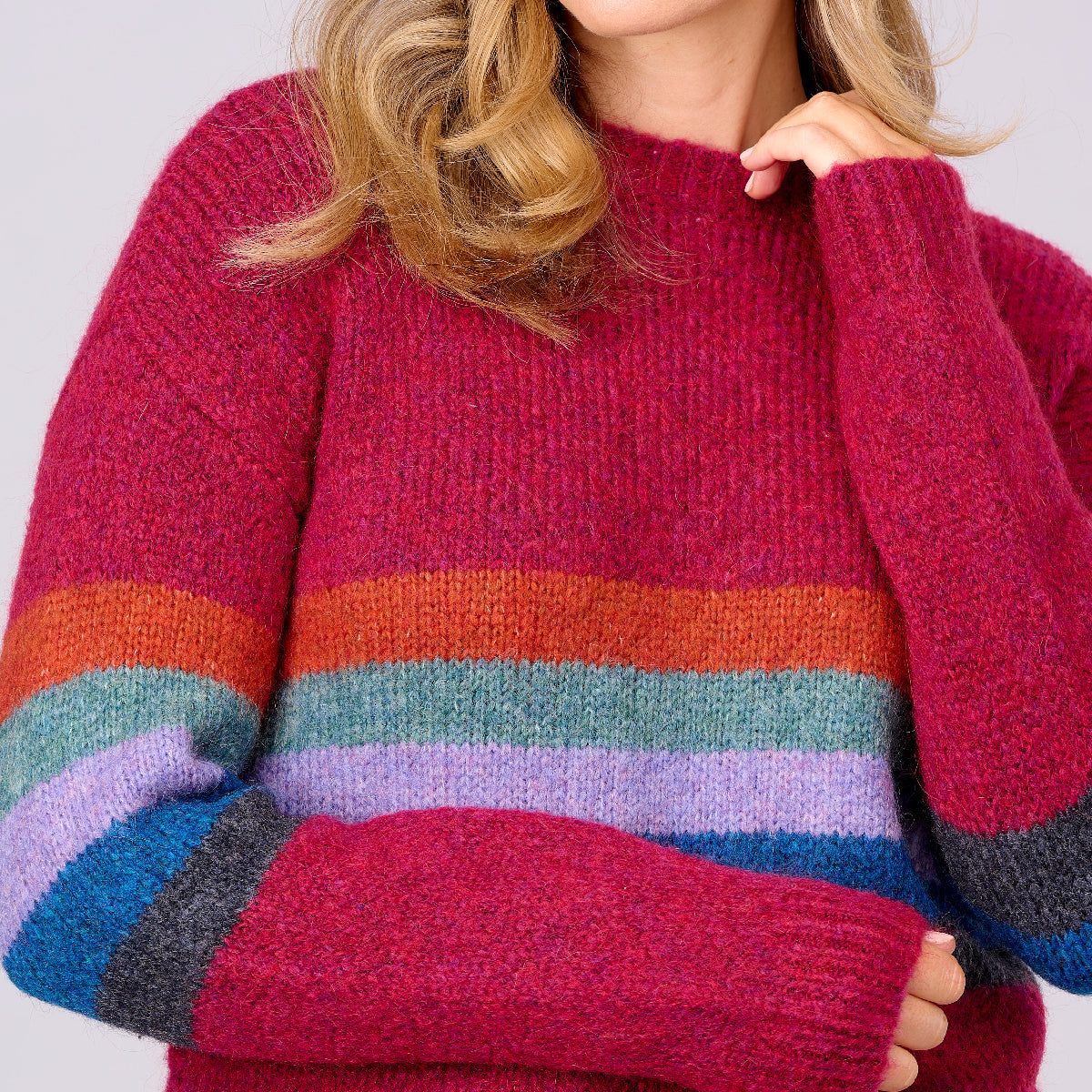 Recycled Yarn Stripe Sweater