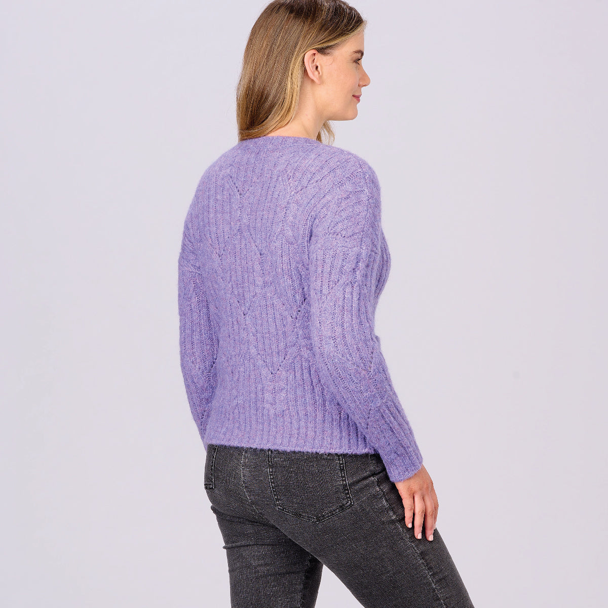 Recycled Yarn Cable Cardi