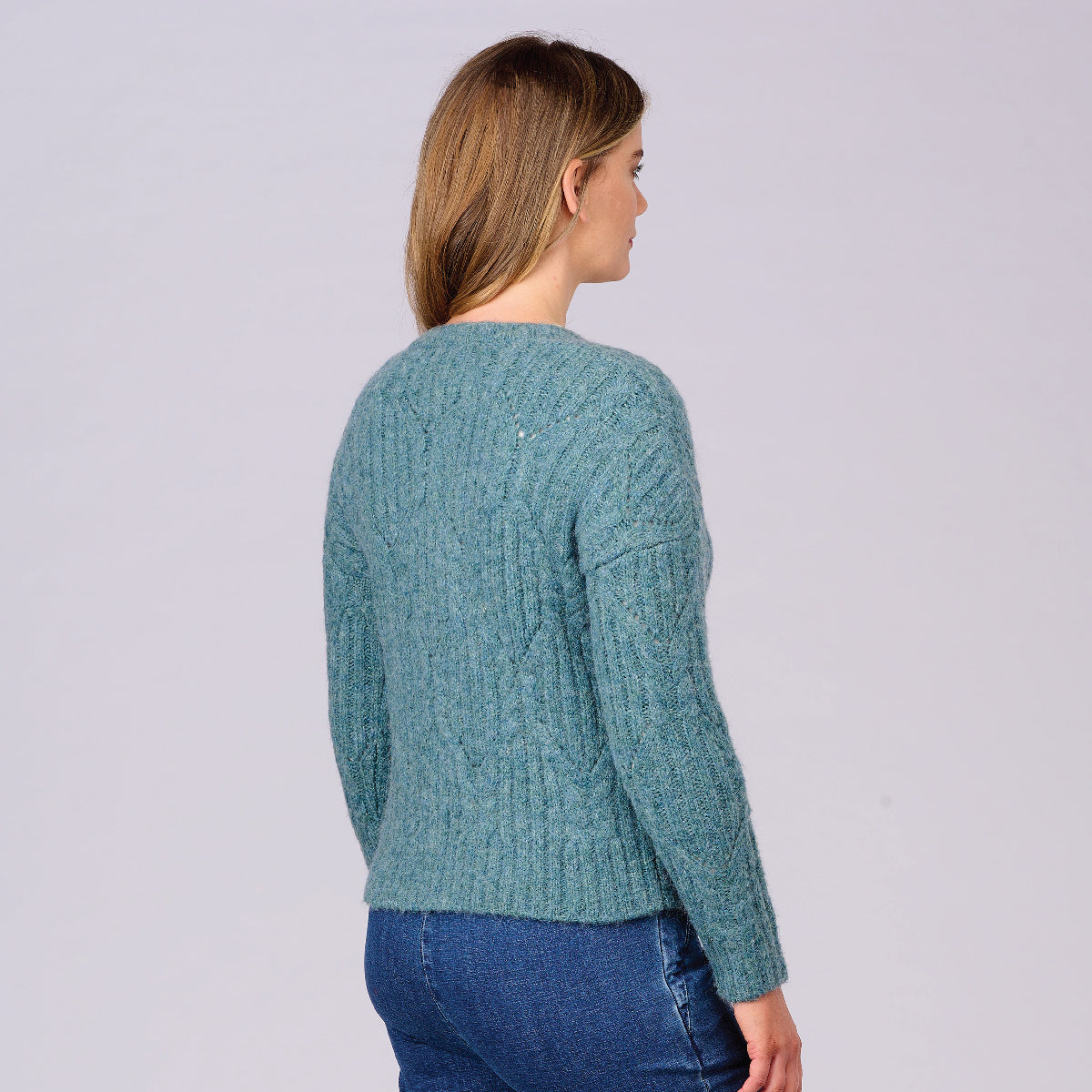 Recycled Yarn Cable Cardi