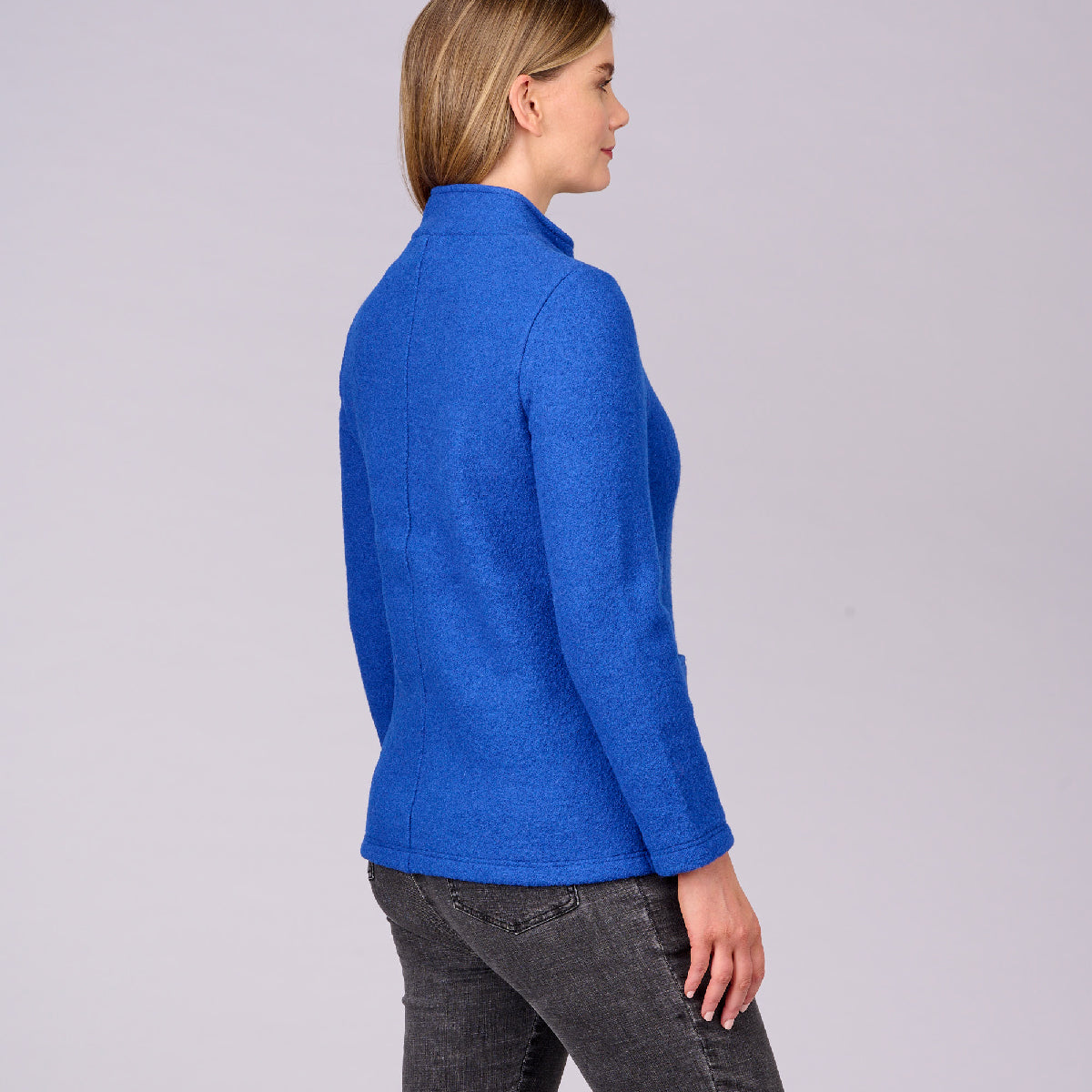 Boiled Wool Zip Jkt