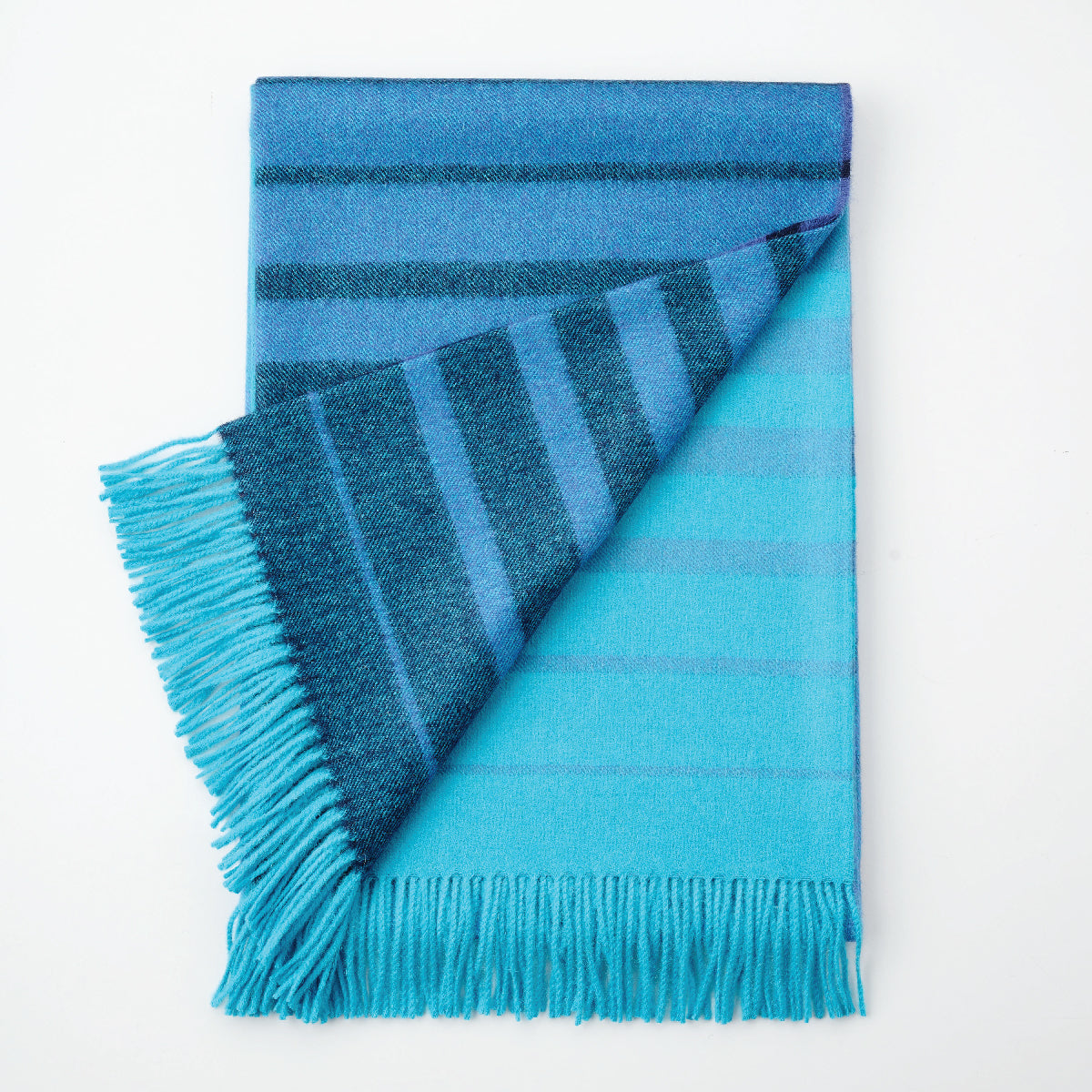 Baby Alpaca Throw Stripes