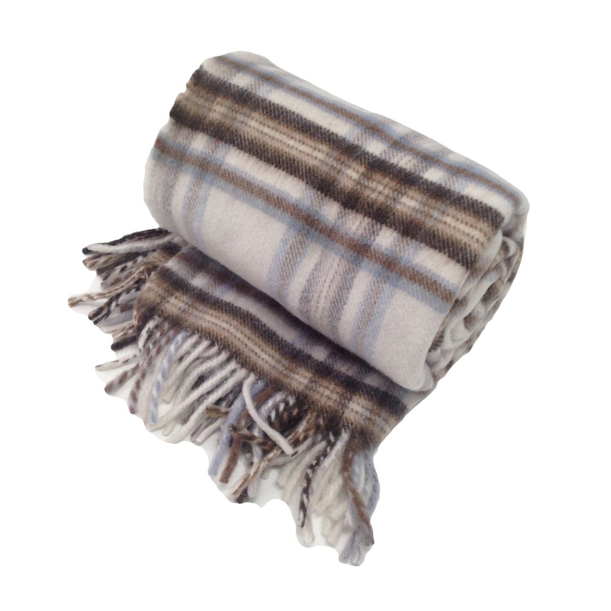 Billabong Fringed Tartan Throw Blanket I
