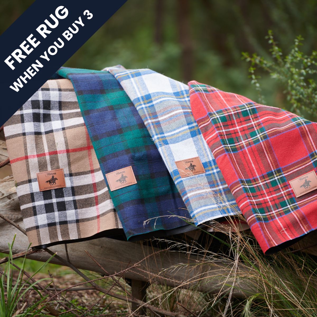 Bulk Pack Billabong Waterproof Picnic Rug Check