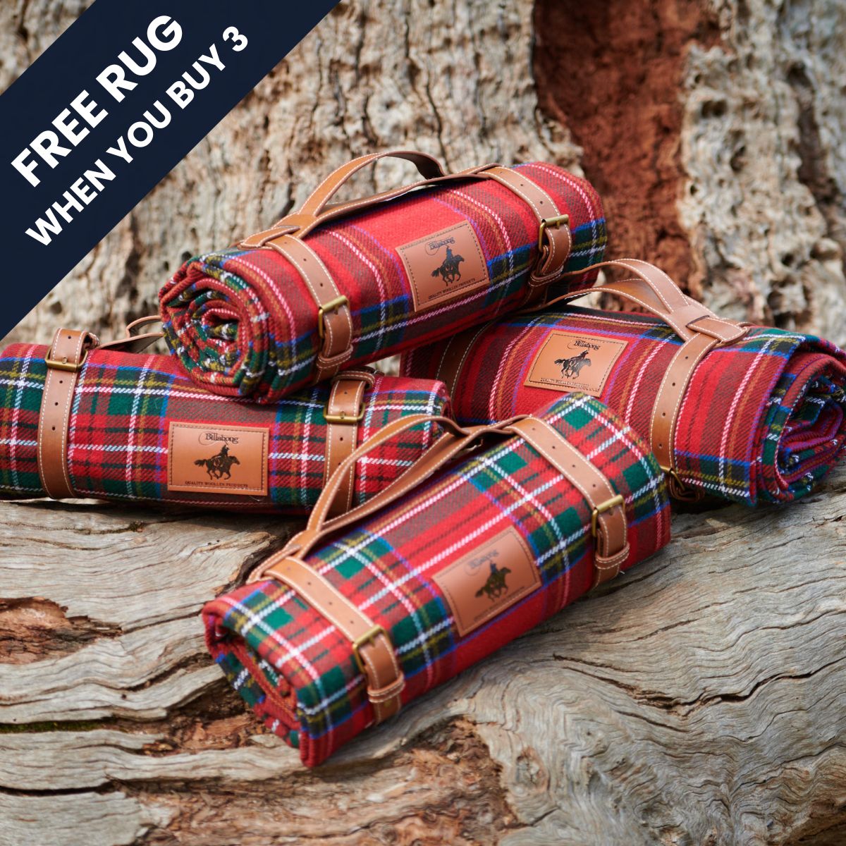Bulk Pack Billabong Waterproof Picnic Rug Check