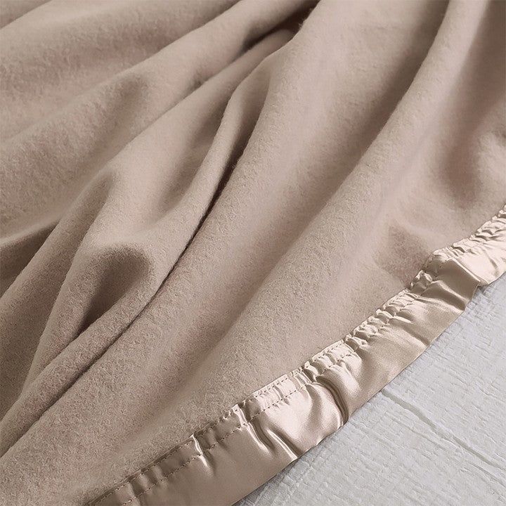 Fine Merino Wool Blanket Satin - 2 Pack