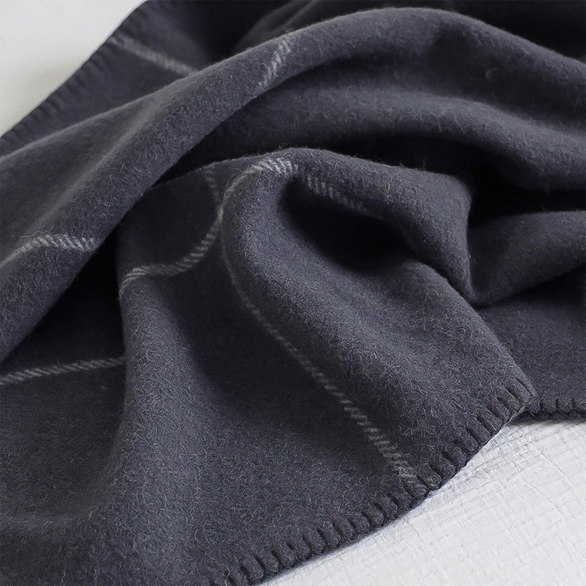 Fine Merino Wool Blanket Check - 2 Pack