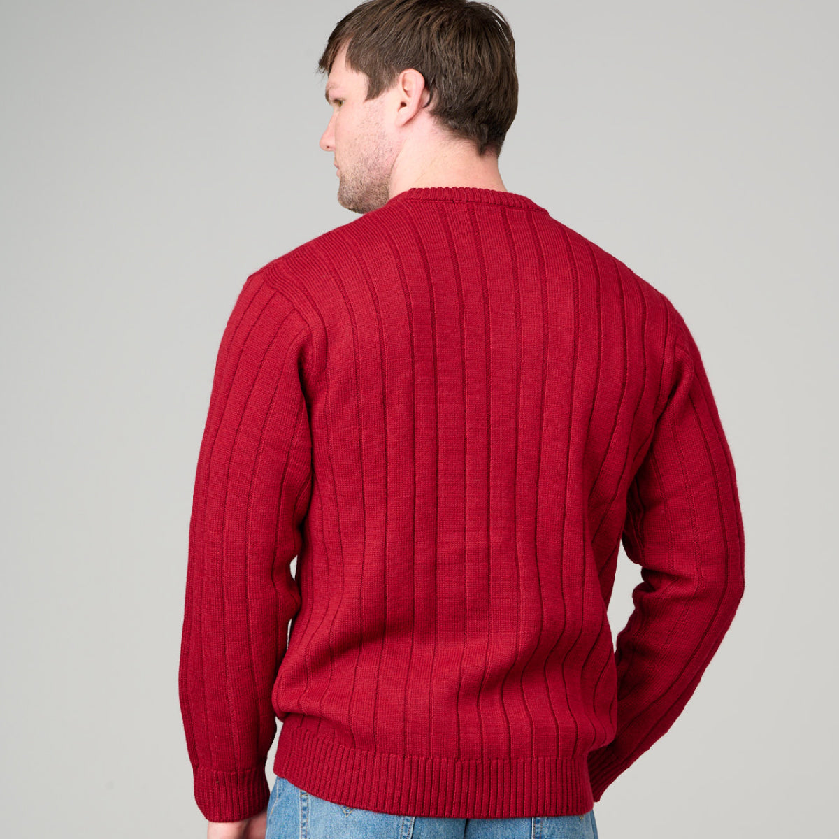 Ansett Crew Neck Cable Jumper 8602