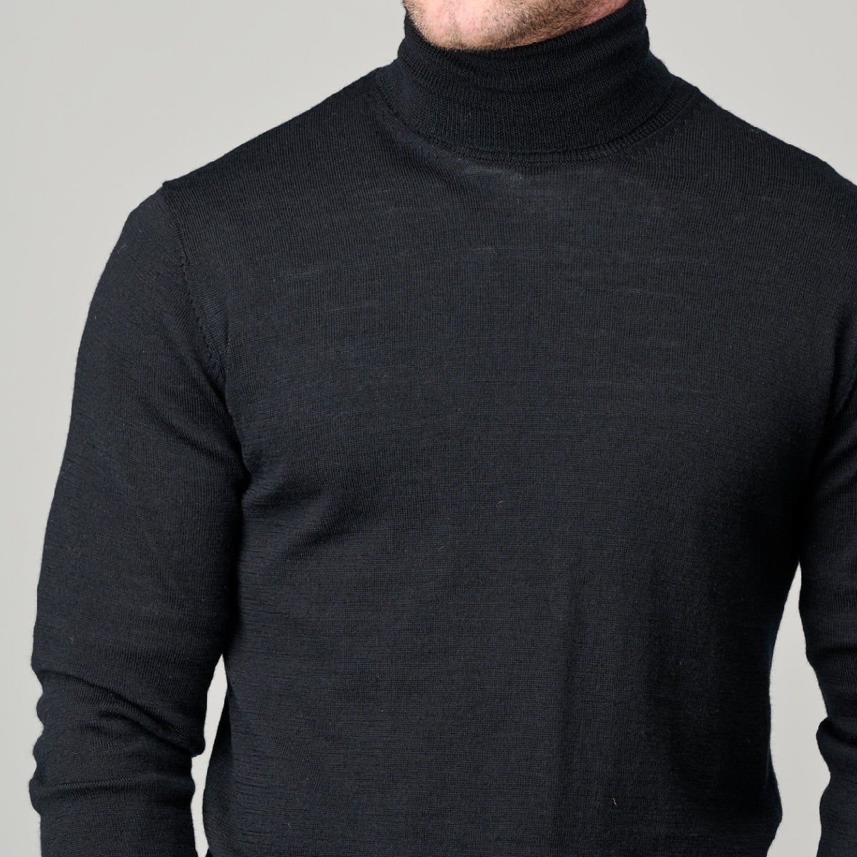 Ansett Mens Roll Neck Pullover