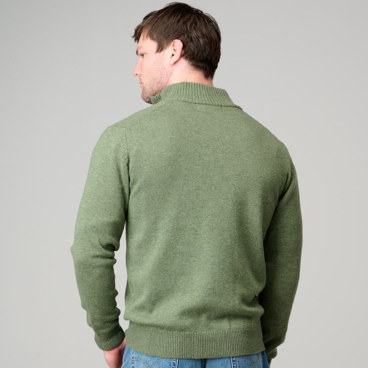 1/2 Zip Mock Turtle Wool/Cashmere Jumper