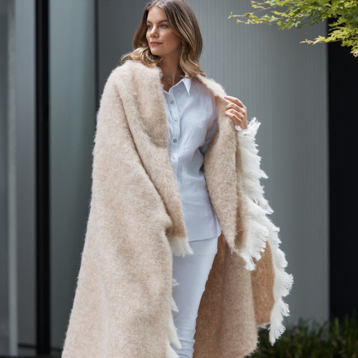 Alpaca Brushed Throw
