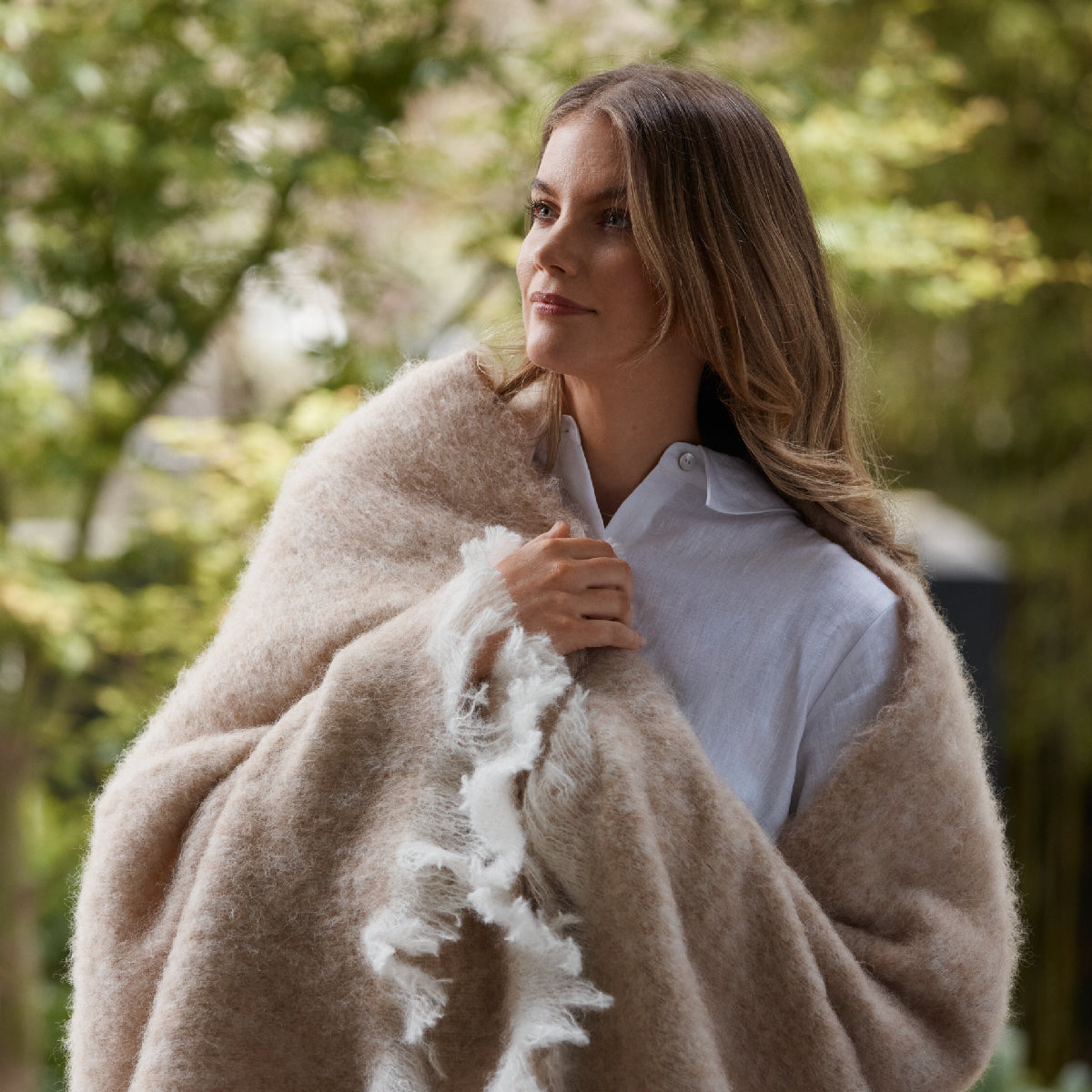 Alpaca Brushed Throw