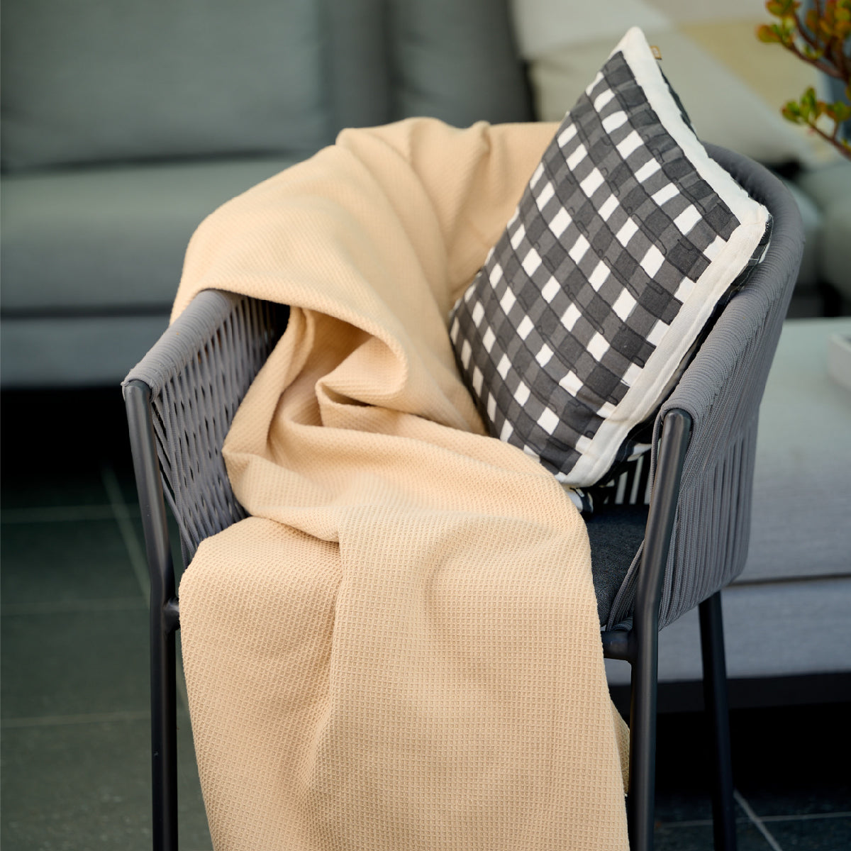 Cotton Waffle Throw