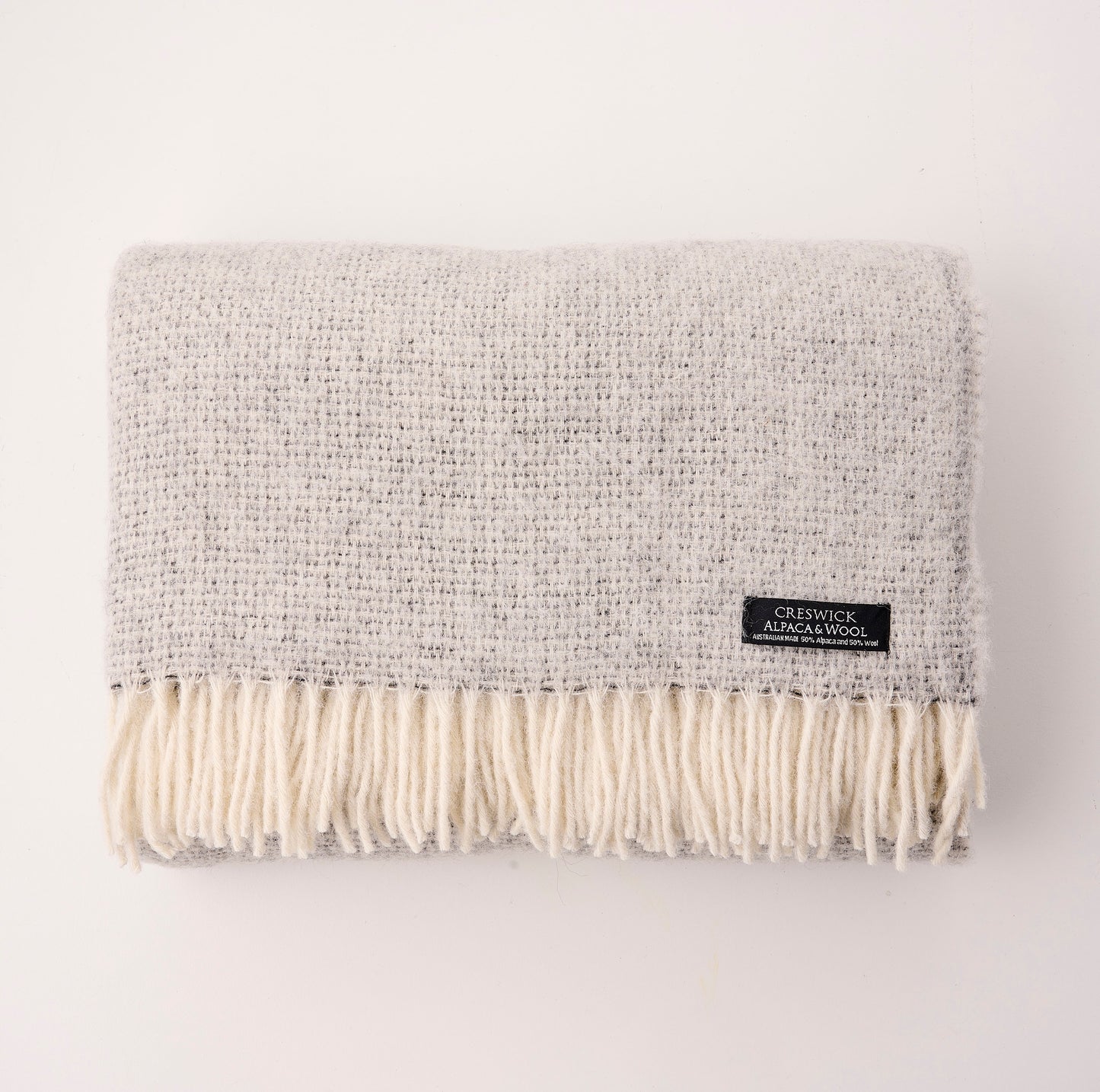 Alpaca Australian Wool Throw Cobblestone