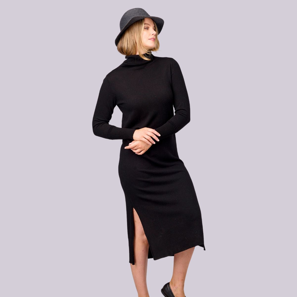 Wool Cashmere Longline Dress