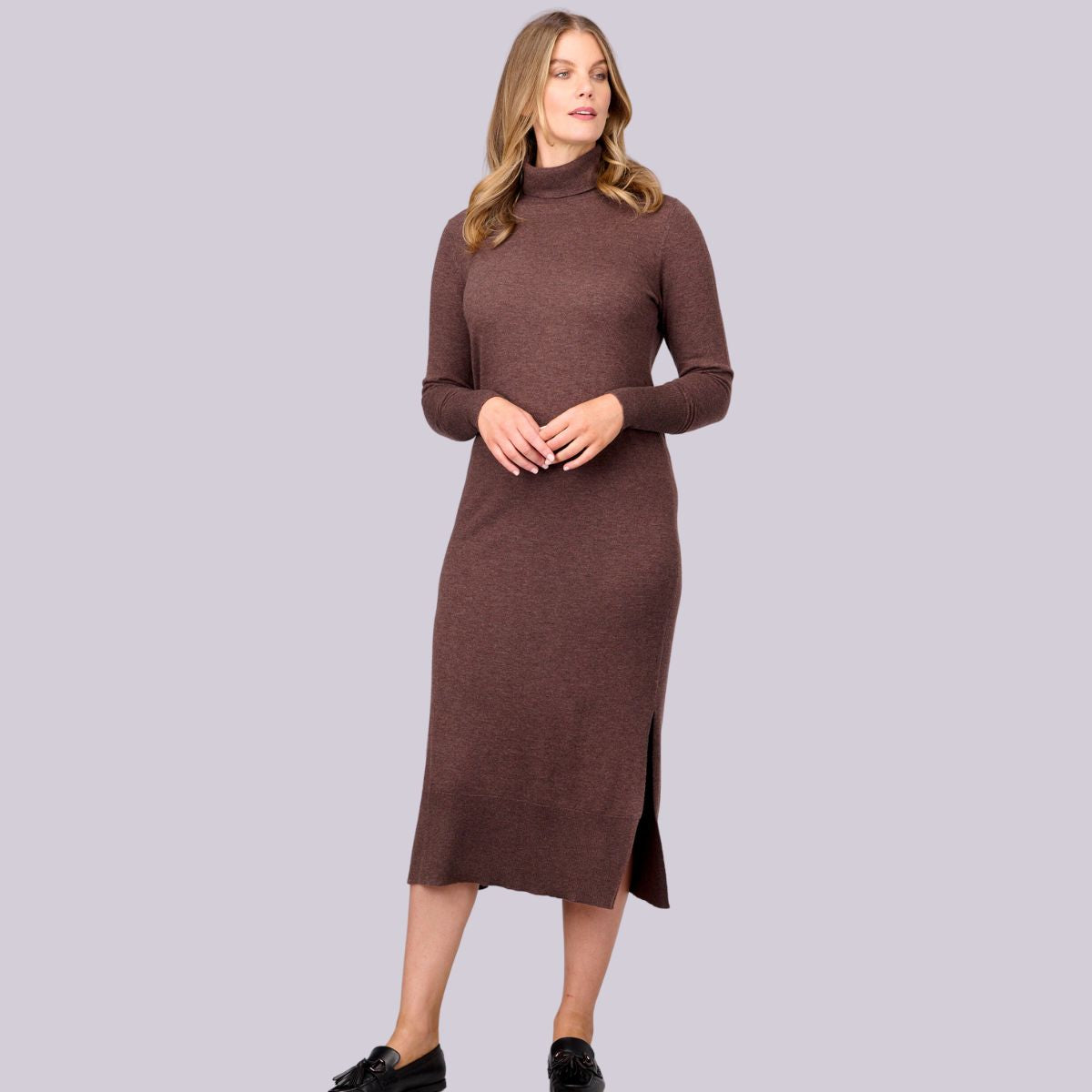 Wool Cashmere Longline Dress