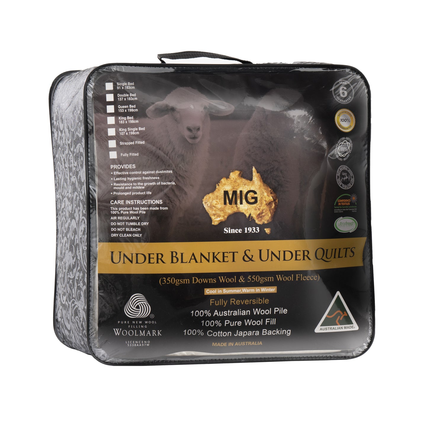 Wool Fully Fitted Underlay
