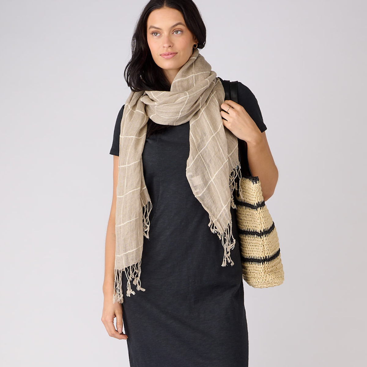 Striped Shoulder Bag
