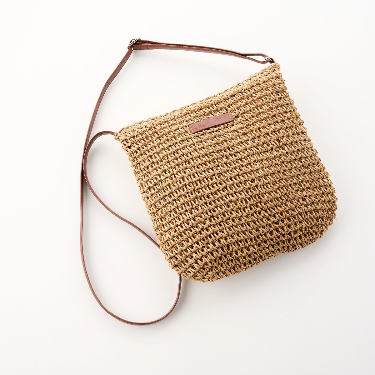 Cross Body Straw Bag