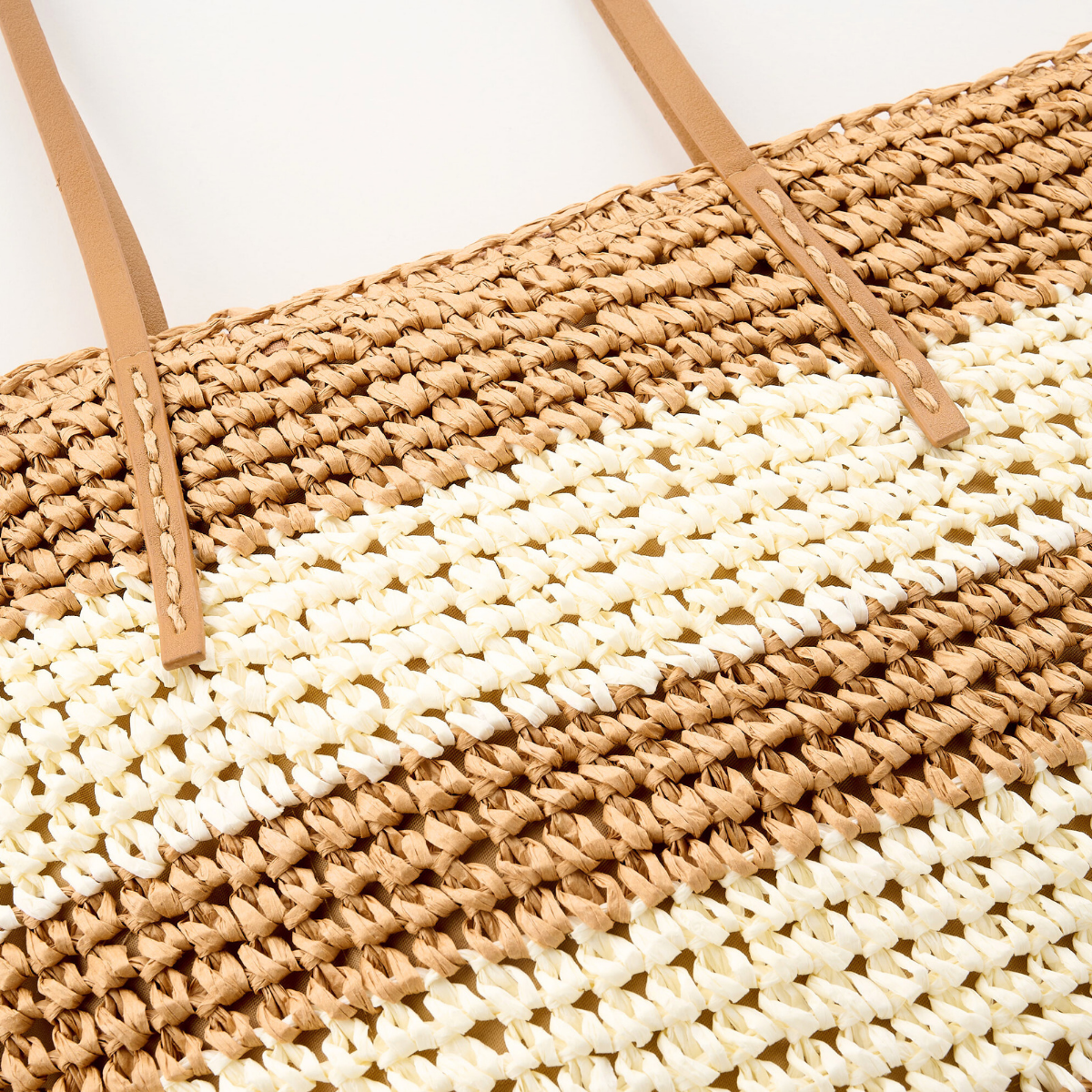 Wide Striped Shoulder Bag