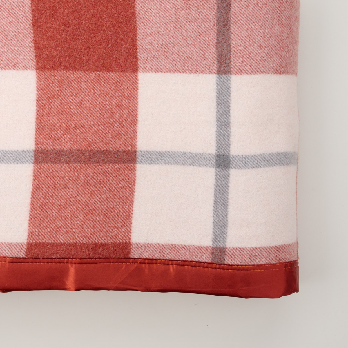 Essential Merino Wool Blanket Check