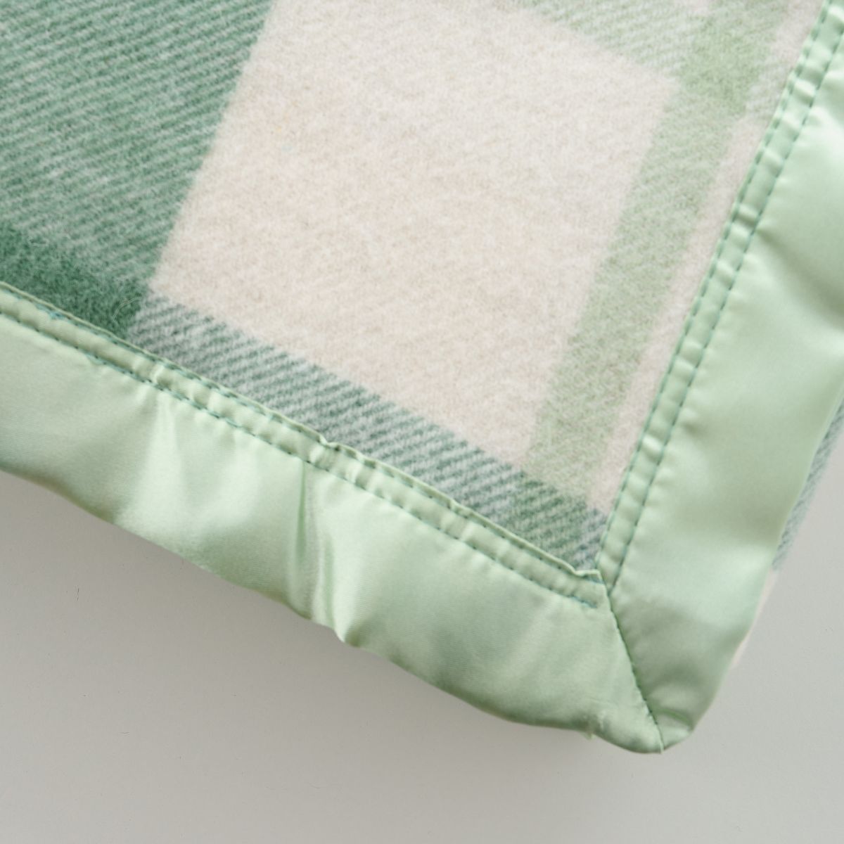 Essential Merino Wool Baby Blanket Check B