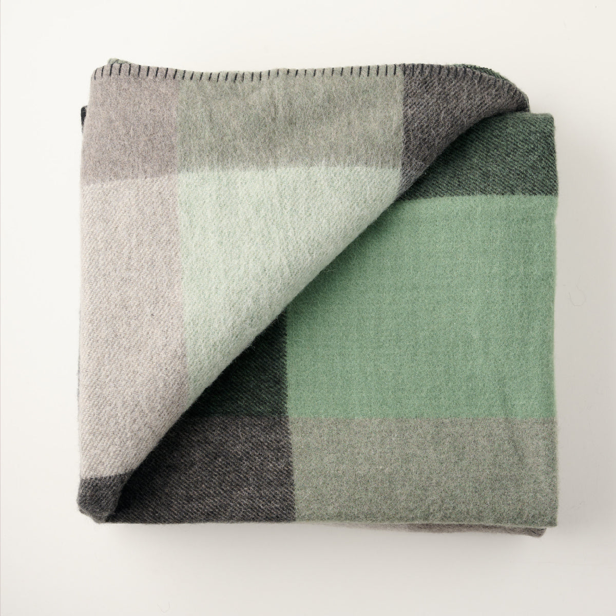 Alpaca Check Baby Blanket Springmount