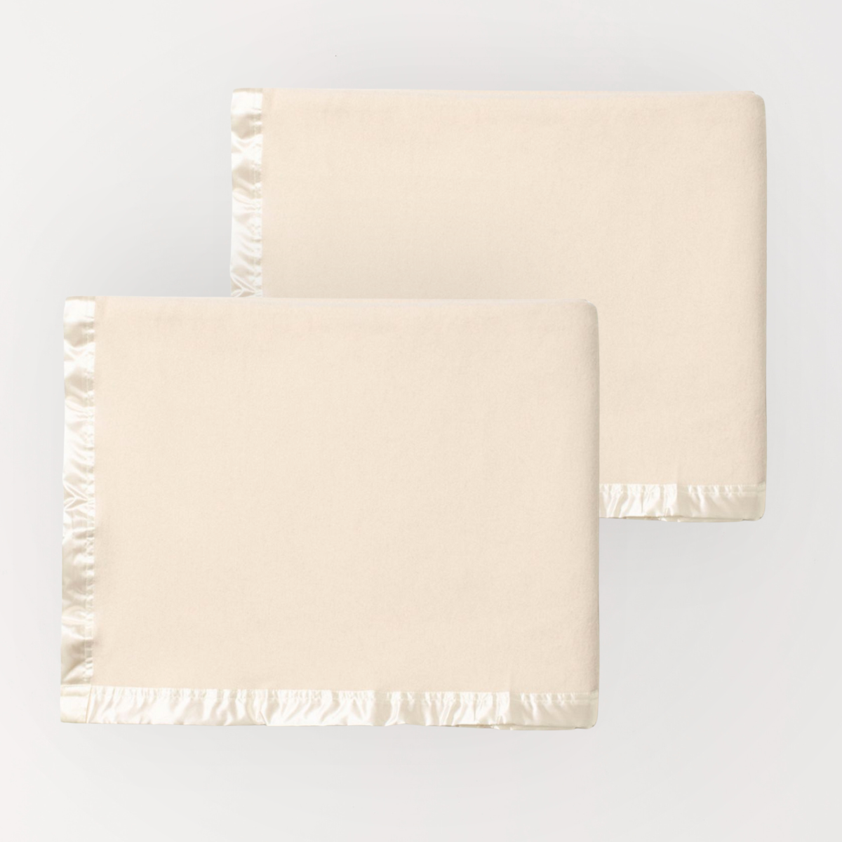 Essential Merino Wool Blanket Basket Weave - 2 Pack