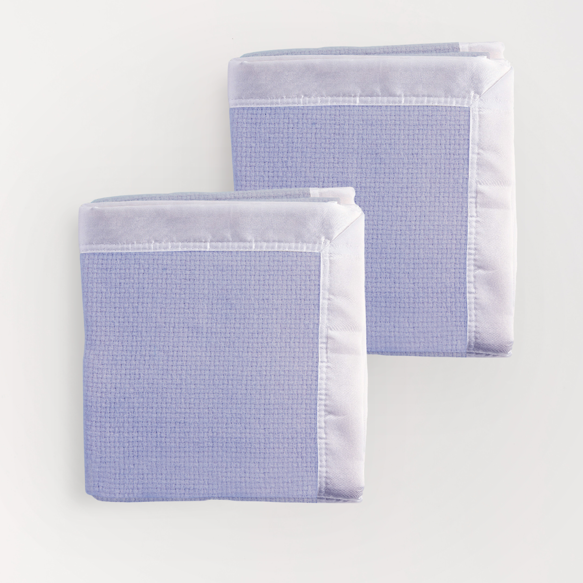 Essential Merino Wool Blanket Basket Weave - 2 Pack