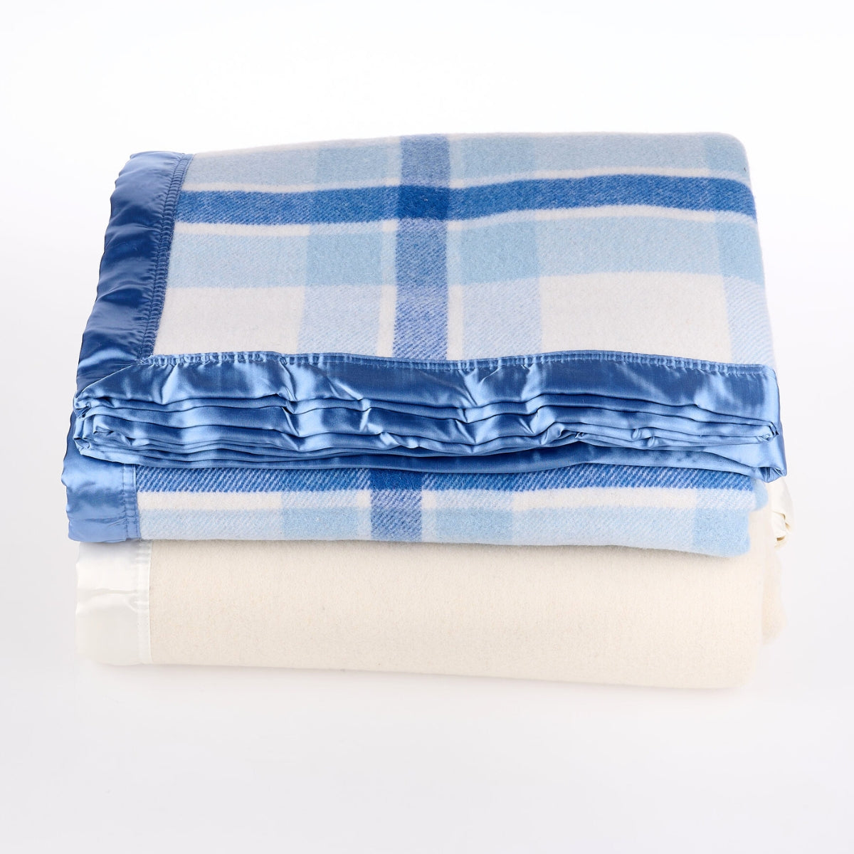 Essential Merino Wool Blanket Cream Set - 2 Pack