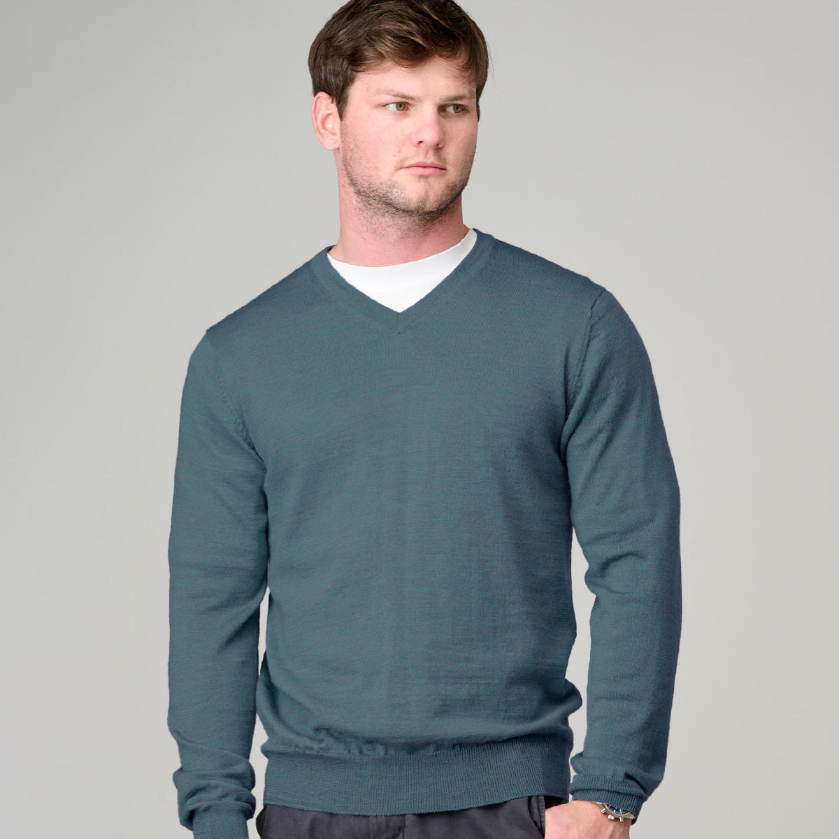 Ansett Vee Neck Merino Wool 6723