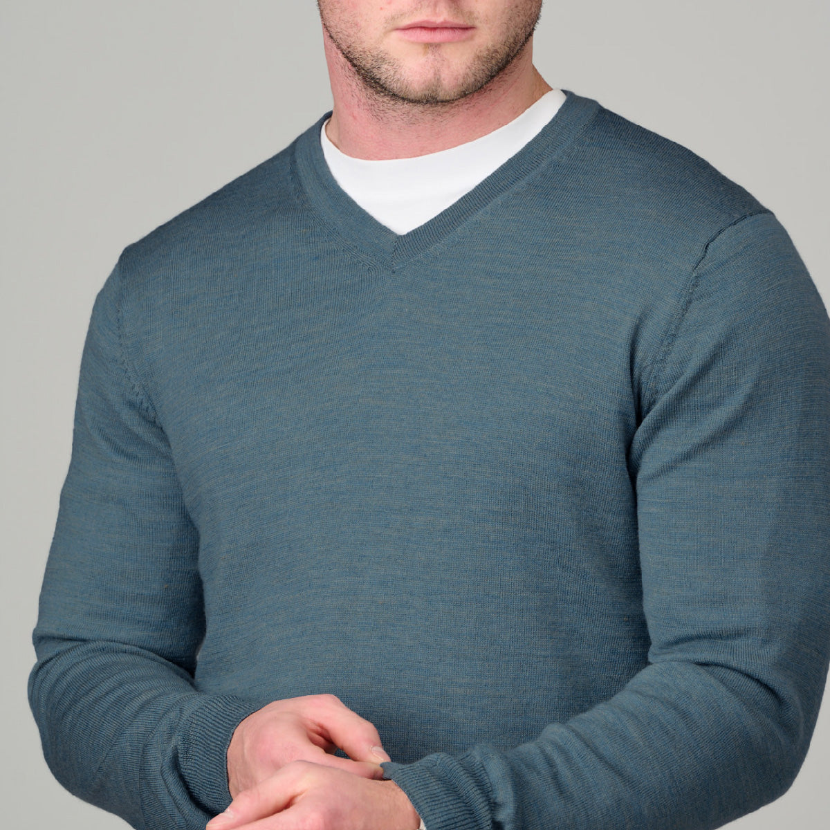 Ansett Vee Neck Merino Wool 6723