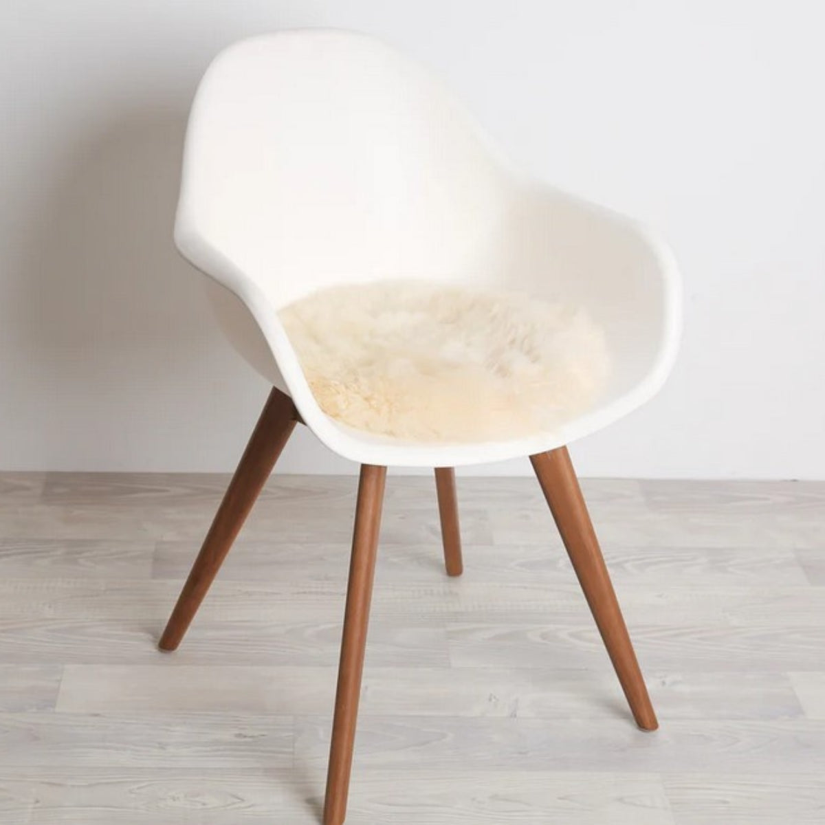 Longwool Sheepskin Chair Cushion Round