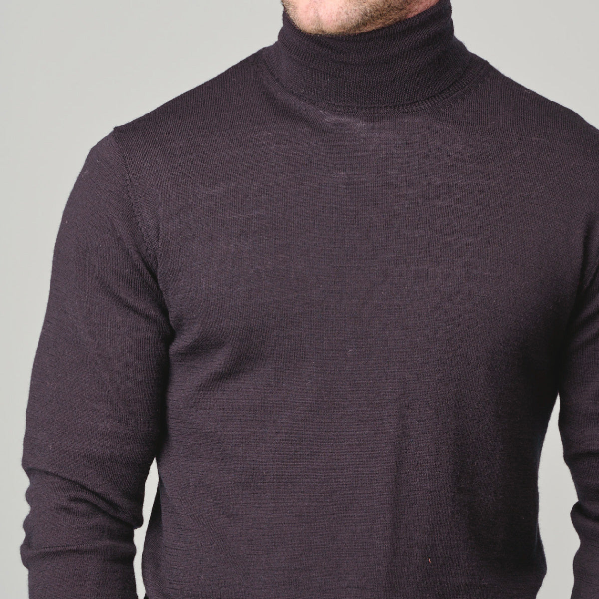 Ansett Mens Roll Neck Pullover