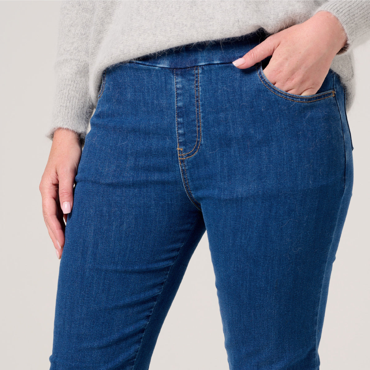 Bella 4 Pocket Denim Pant Straight Leg