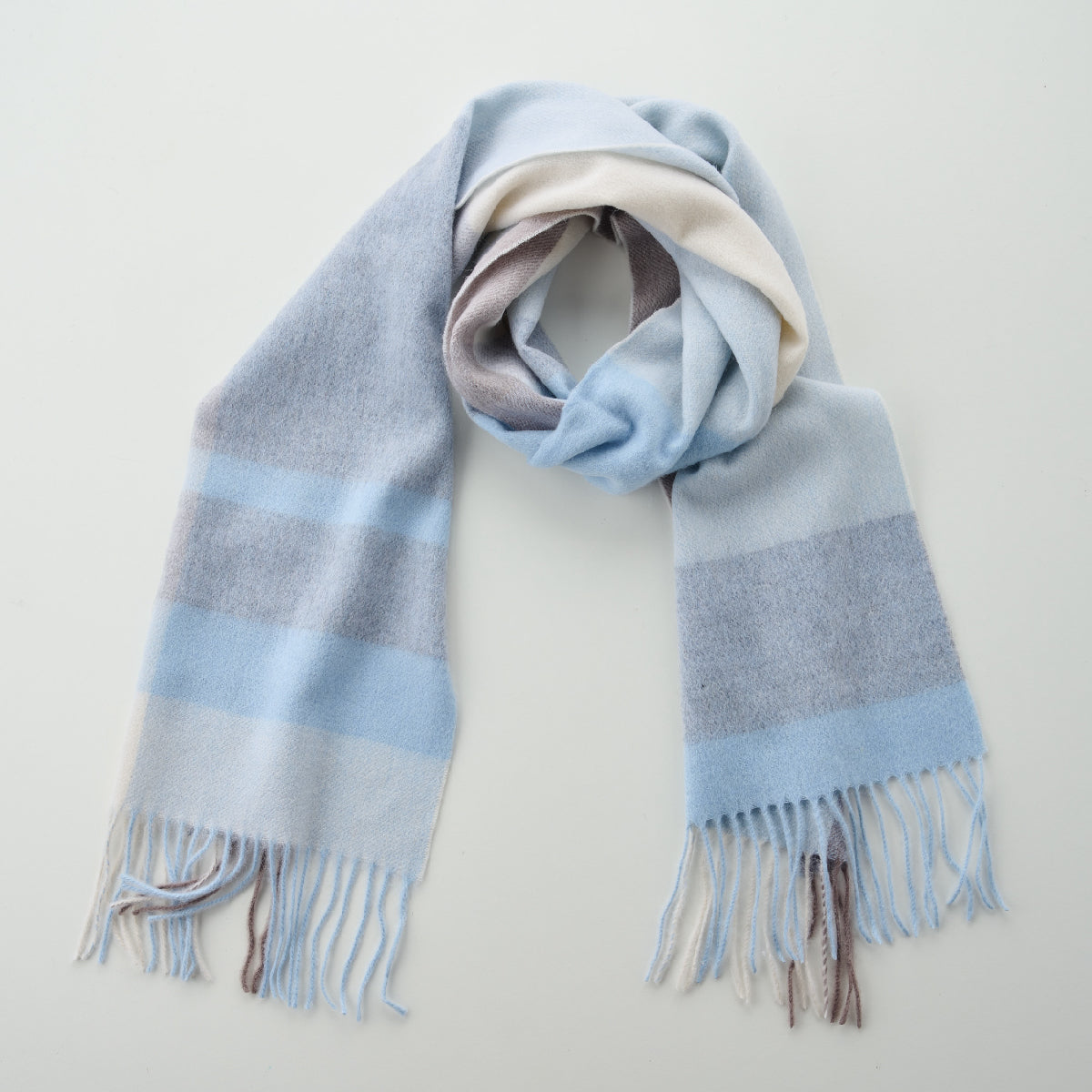 Cashmere Wool Check Scarf