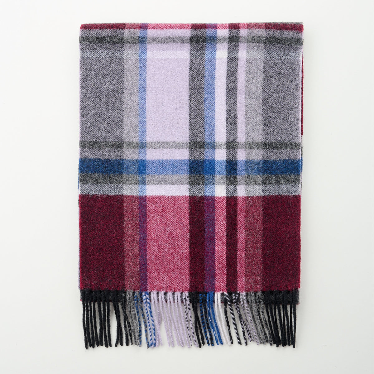 Cashmere Wool Check Scarf