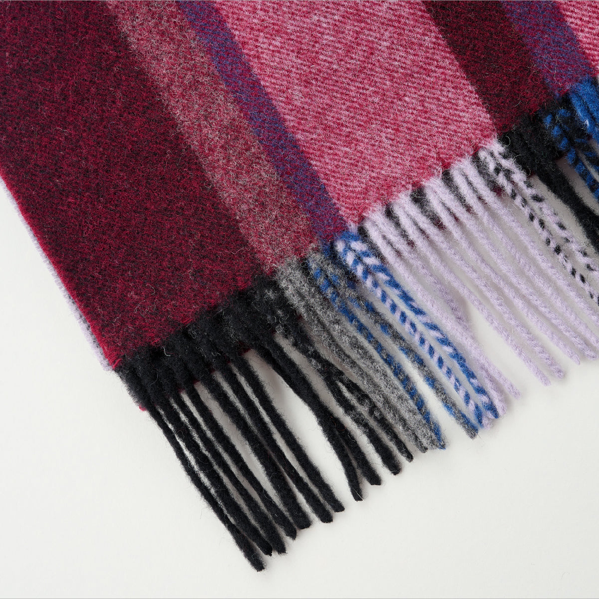 Cashmere Wool Check Scarf