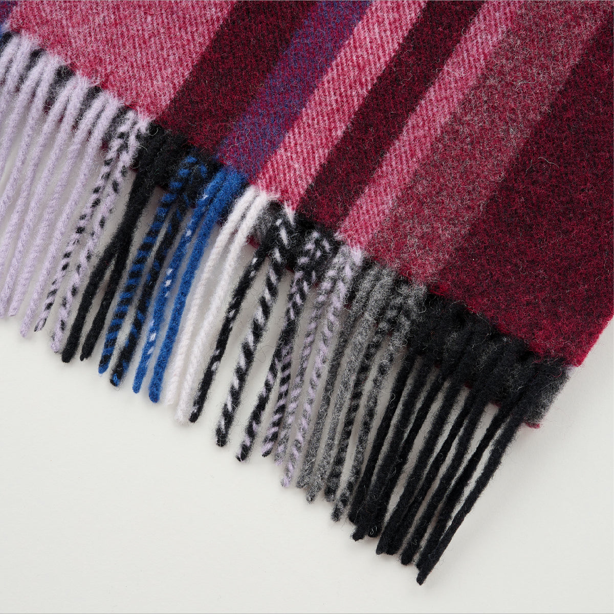Cashmere Wool Check Scarf