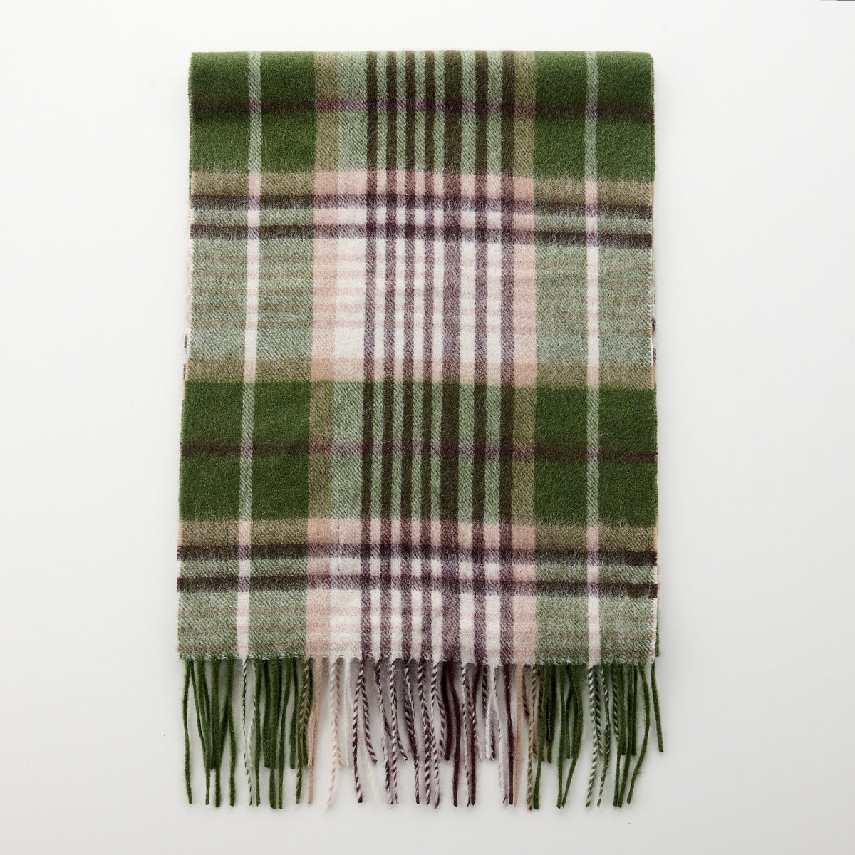 Cashmere Wool Check Scarf