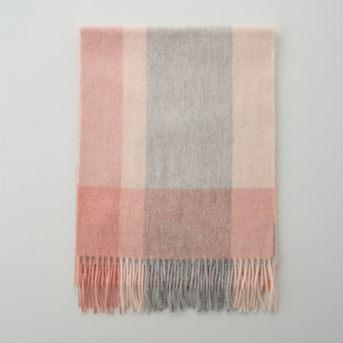 Cashmere Wool Check Scarf